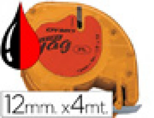 Fita dymo 12mmx4mt -preto/vermelho cosmico para maquina letratag , Dymo , 24340 , 5411313912037